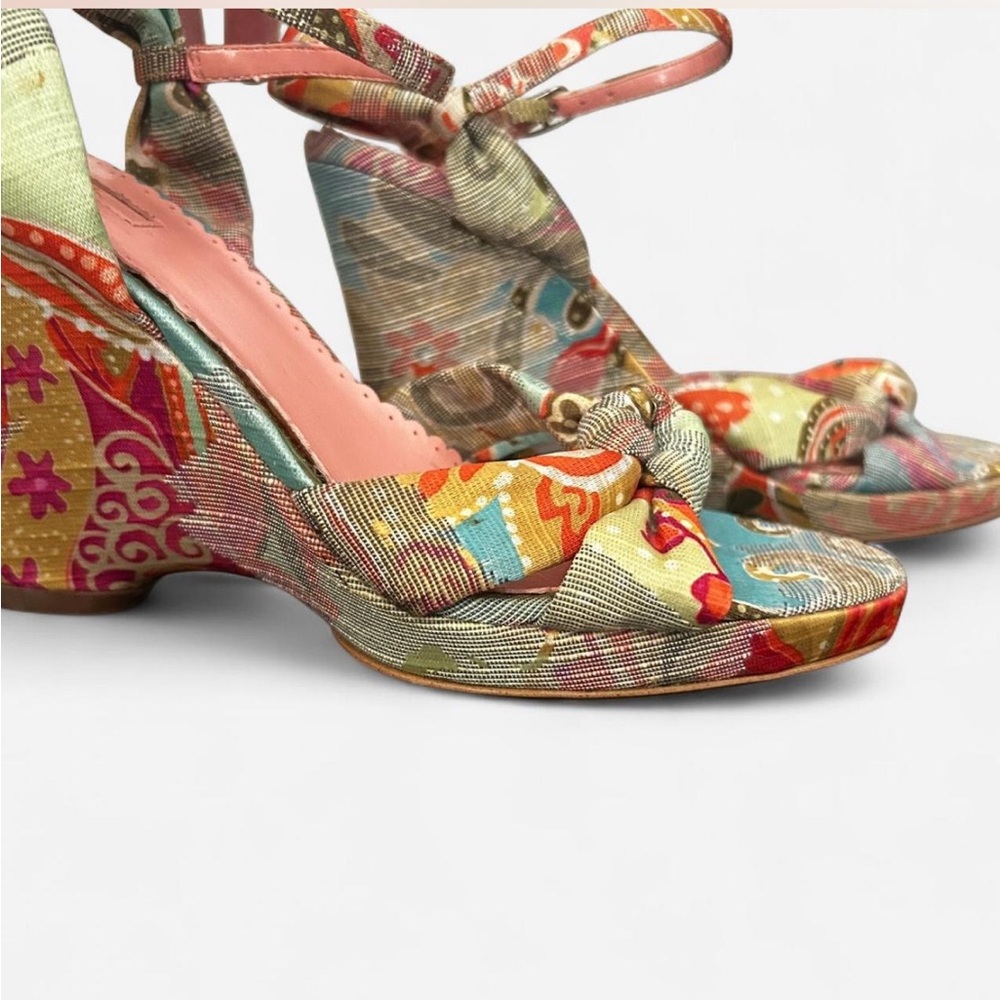 Anne Klein Multicolor Patterned Sandals - image 1
